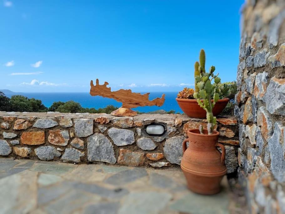 Villa Mavri Ruhige Private Pool Villa, Meerblick Agia Paraskevi  Eksteriør bilde