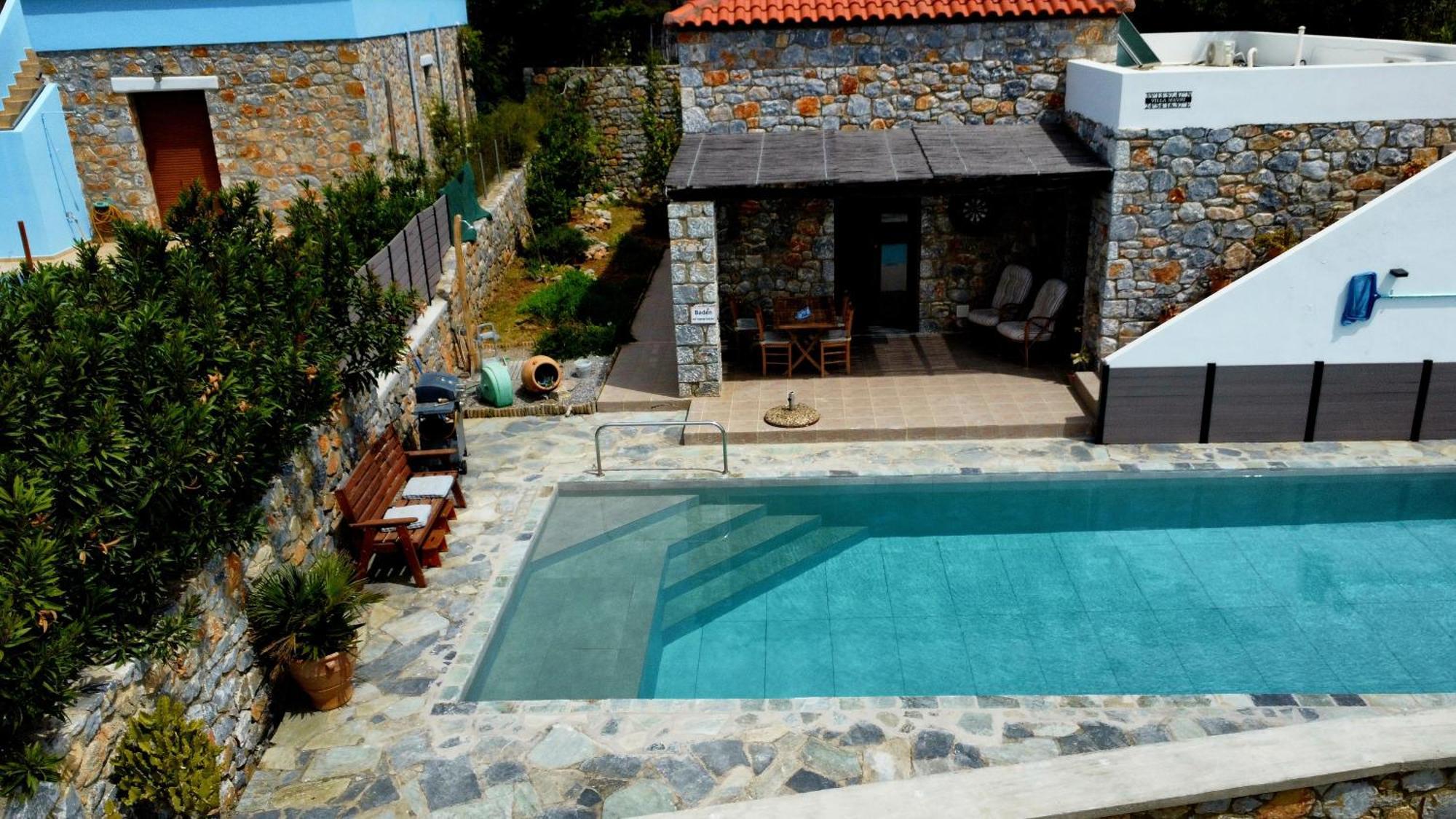 Villa Mavri Ruhige Private Pool Villa, Meerblick Agia Paraskevi  Eksteriør bilde