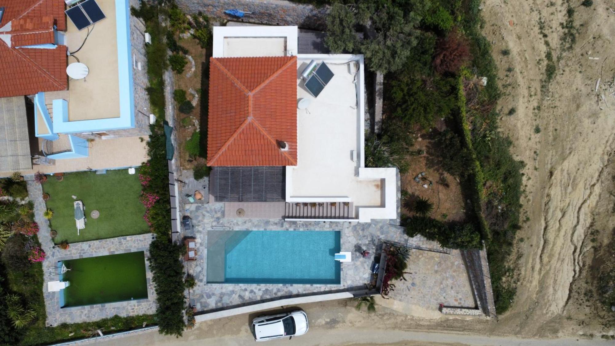 Villa Mavri Ruhige Private Pool Villa, Meerblick Agia Paraskevi  Rom bilde