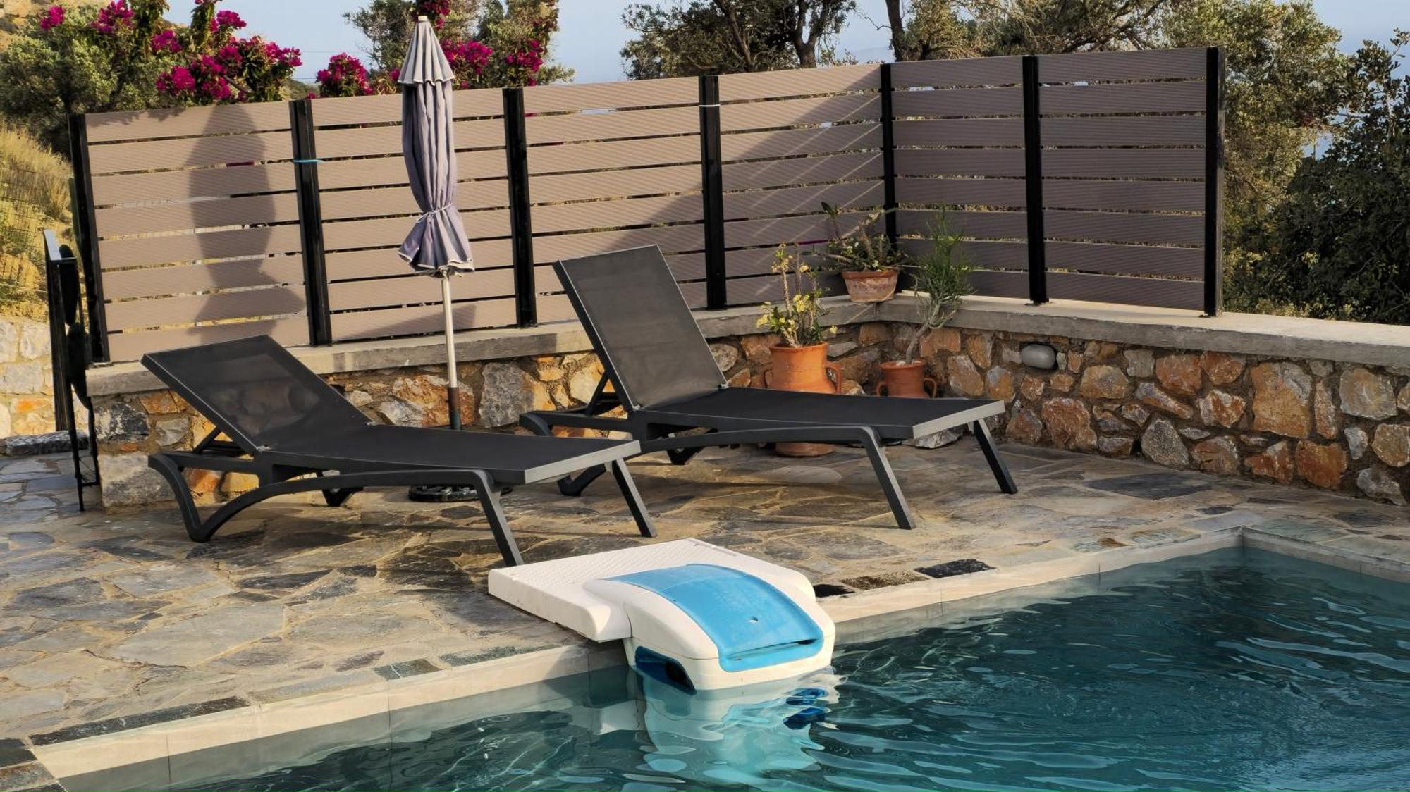 Villa Mavri Ruhige Private Pool Villa, Meerblick Agia Paraskevi  Eksteriør bilde