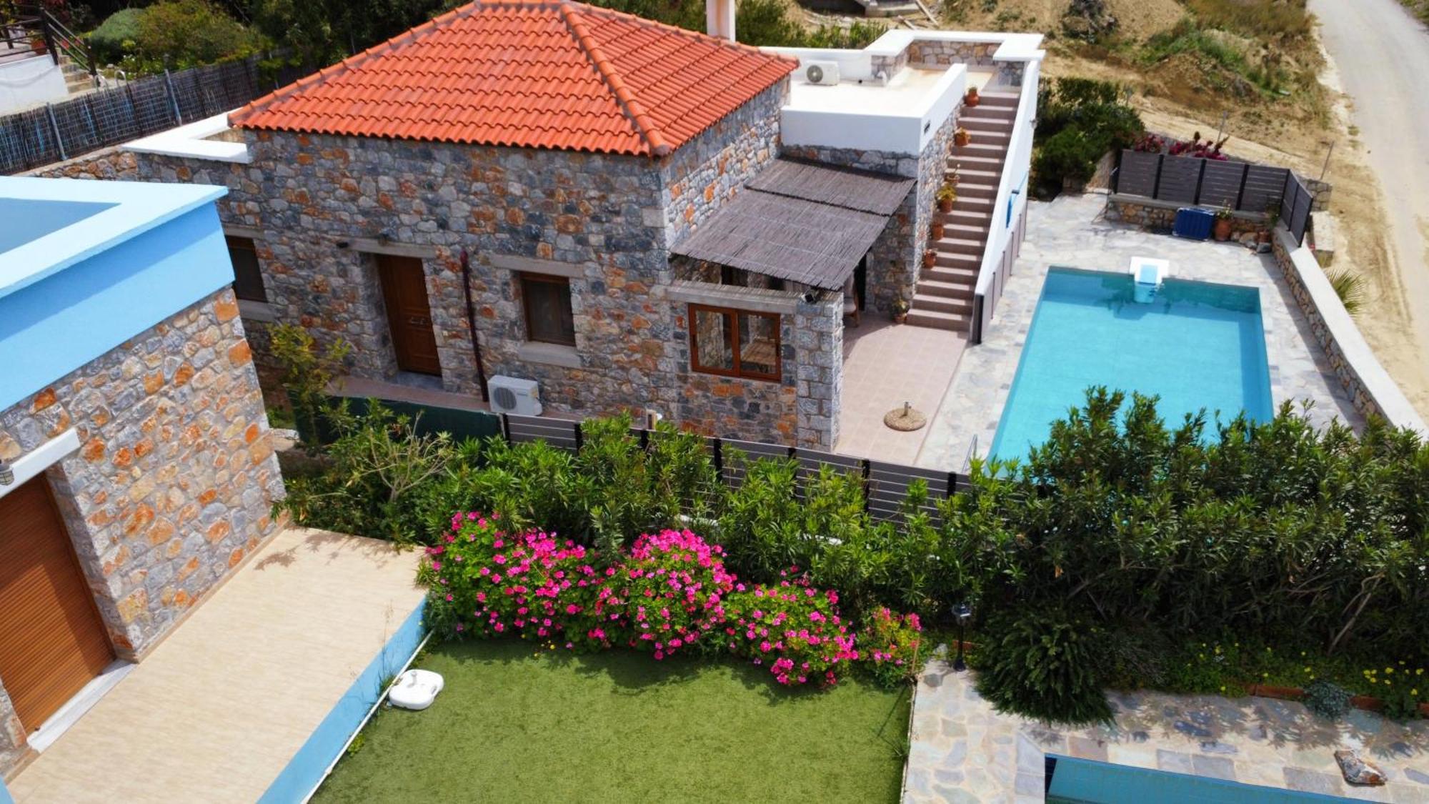 Villa Mavri Ruhige Private Pool Villa, Meerblick Agia Paraskevi  Rom bilde